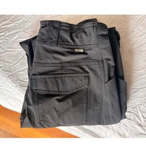 REI Co-op Savanna Trails Black Hiking Pants Womens 6 Stretch Cargo Roll-Up Leg